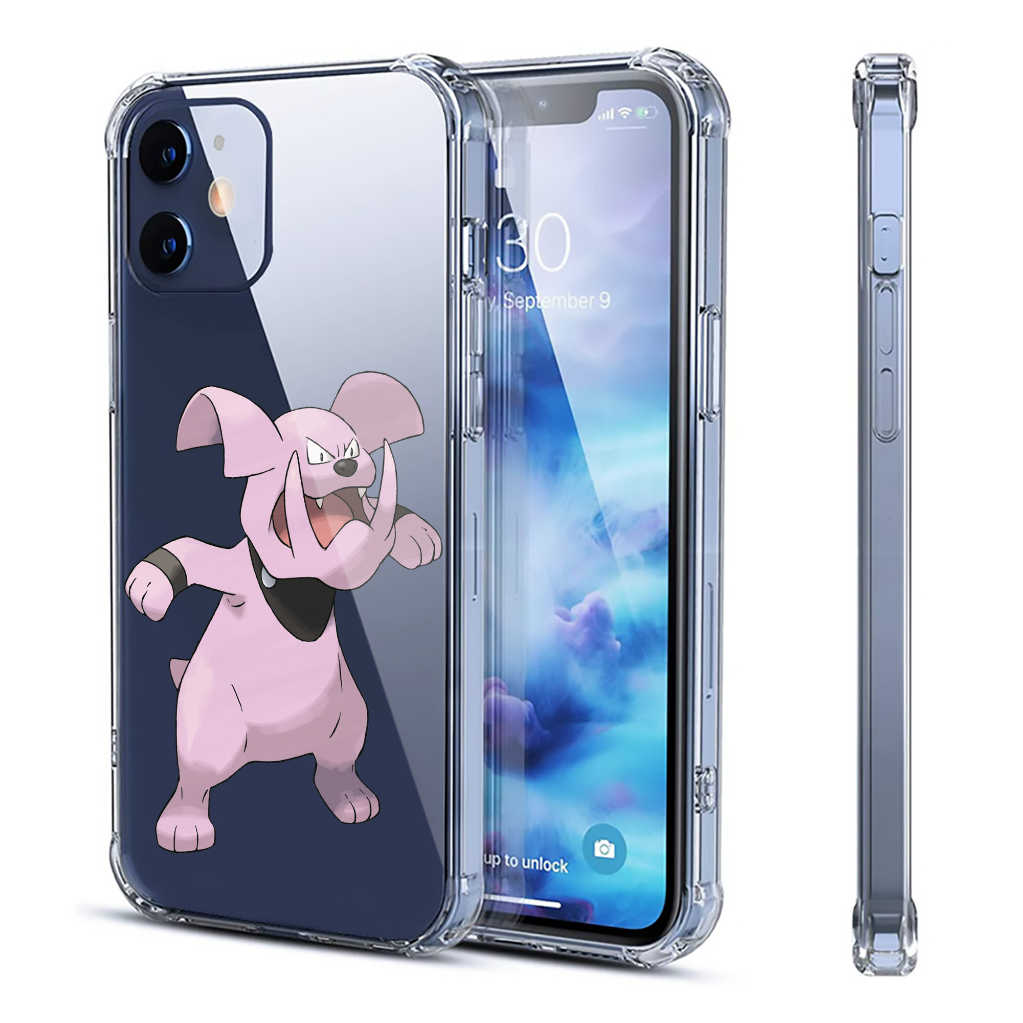 （画像用） ポケットモンスター Pokémon 【iPhone 12シリーズ対応】透明スマホケース（クリアソフトケース）